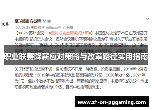 职业联赛降薪应对策略与改革路径实用指南 职业联赛降薪应对策略与改革路径实用指南